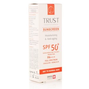 کرم ضد آفتاب و ضد پیری بیرنگ (پوست خشک تا نرمال)SPF50 تراست