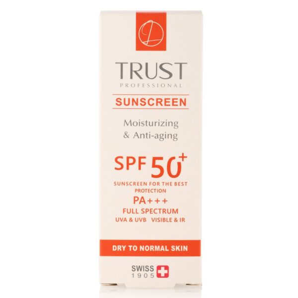 کرم ضد آفتاب و ضد پیری بیرنگ (پوست خشک تا نرمال)SPF50 تراست